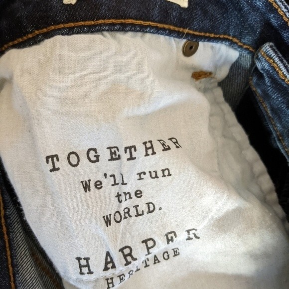 Harper High Rise Distressed Straight Ankle jeans - 29 - Picture 5 of 6